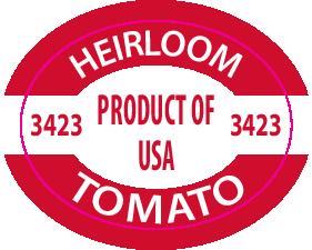 Heirloom Tomato plu stickers