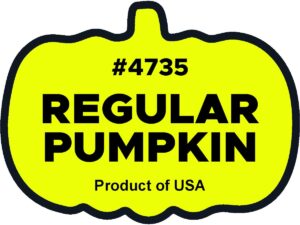regular pumpkin plu stickers 4735