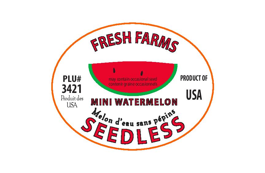 watermelon plu stickers 3421
